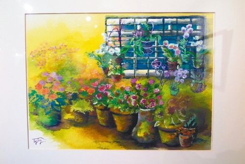 林婷婷畫出繽紛世界。臺灣《聯合報》記者林孟潔/攝影