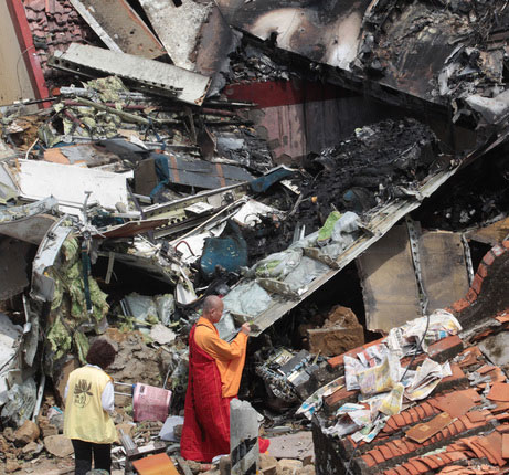 復興航空墜機現場,為罹難者招魂 復興航空墜機現場,為罹難者招魂