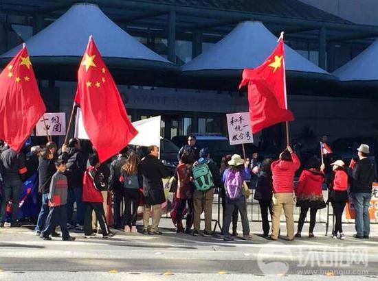 抗議人士在現場照片