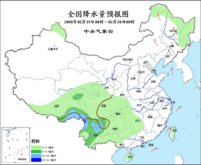 西南地區(qū)將有雨雪天氣 弱冷空氣將影響北方地區(qū)