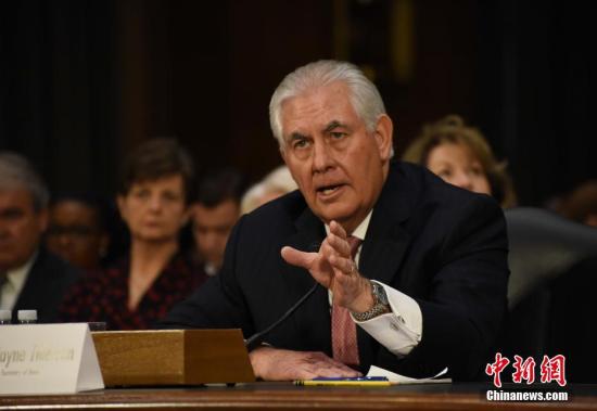 資料圖:美國國務卿雷克斯·蒂勒森。<a target='_blank' ><p align=