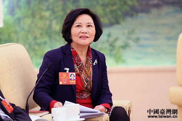 陳云英代表。(中國臺灣網 何建峰 攝) 陳云英代表。(中國臺灣網 何建峰 攝)