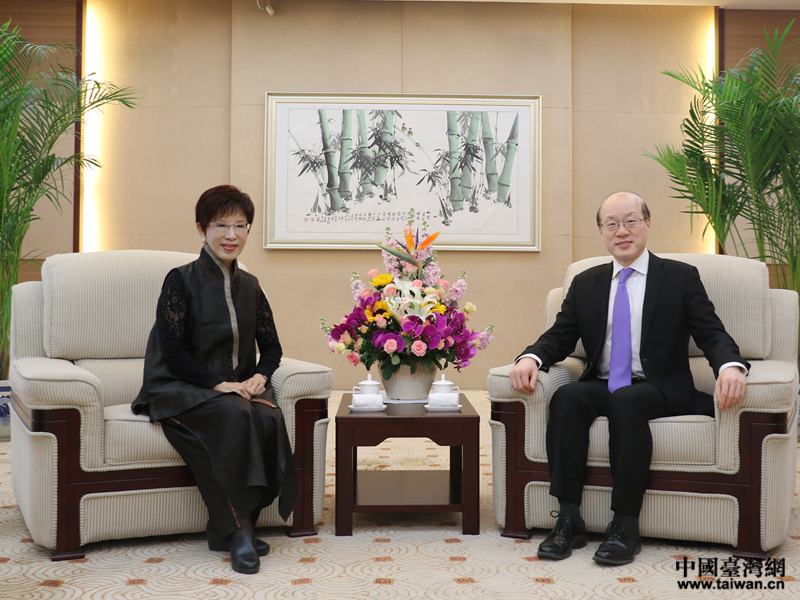 中共中央臺辦、國務院臺辦主任劉結一會見中國國民黨前主席洪秀柱 中共中央臺辦、國務院臺辦主任劉結一會見中國國民黨前主席洪秀柱